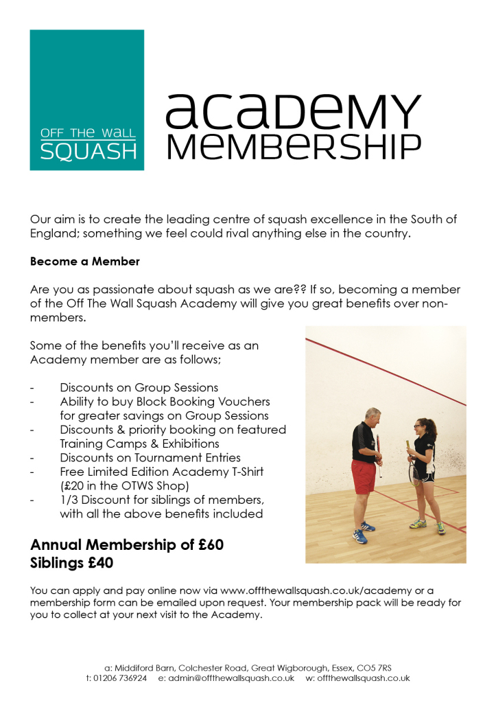 OTWS Academy Membership Info