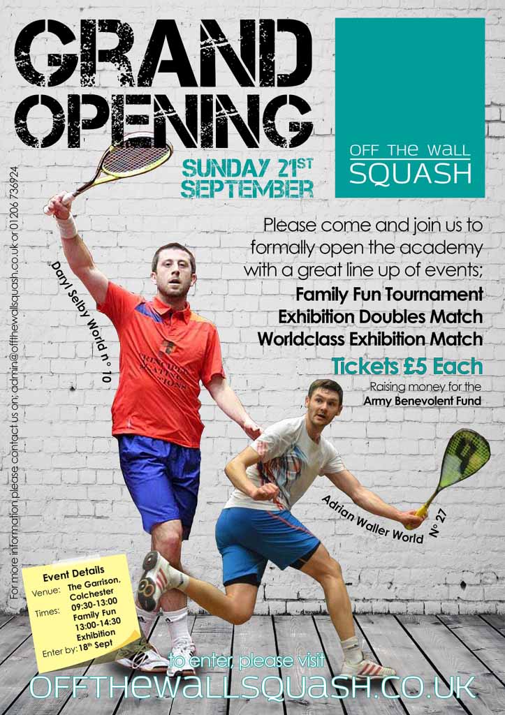 PSA stars top the bill at Off The Wall Squash Grand Opening