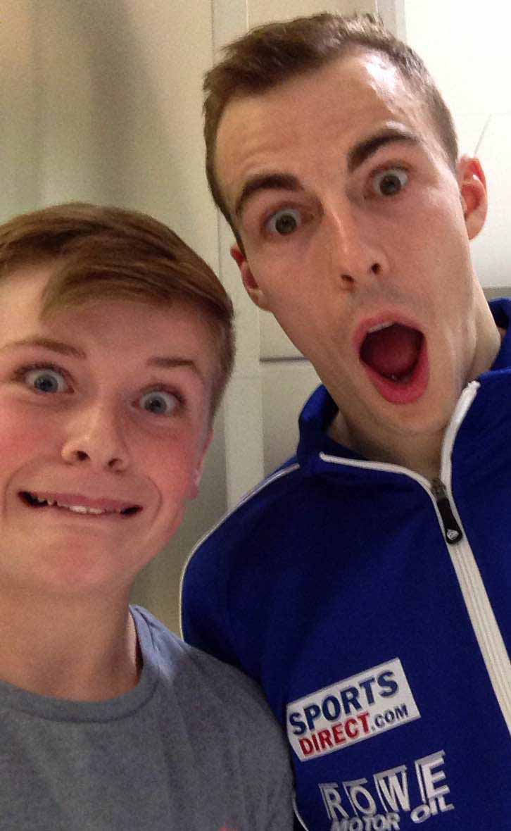A picture of fun. What happened when Tom met Nick Matthew and LJ