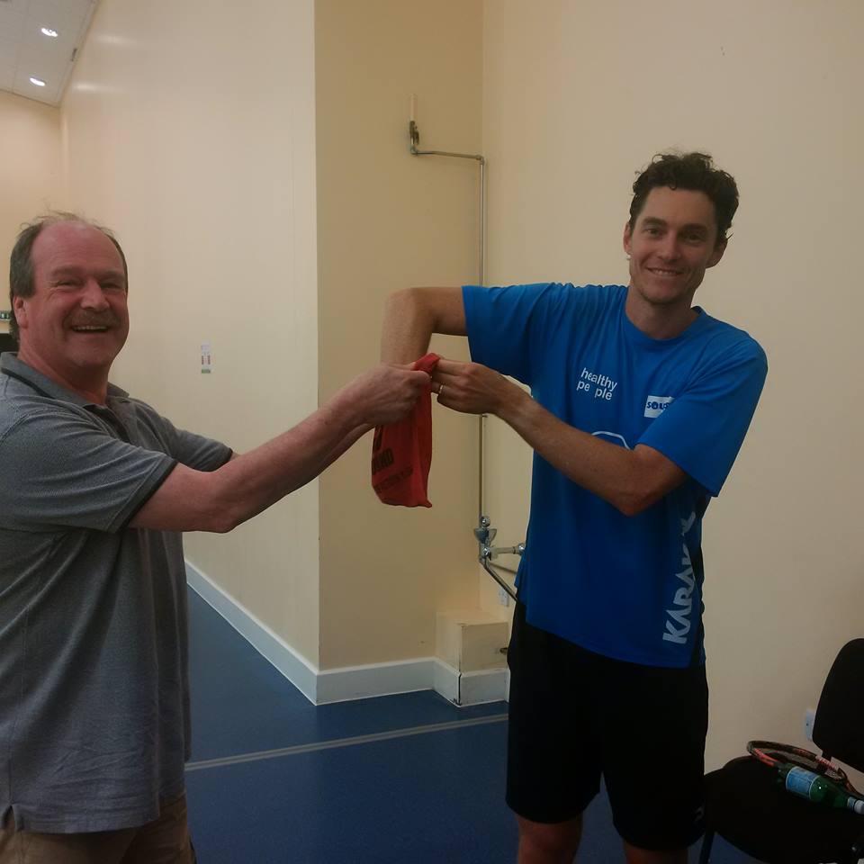Cameron Pilley draws this month’s junior squash 200 Club winners