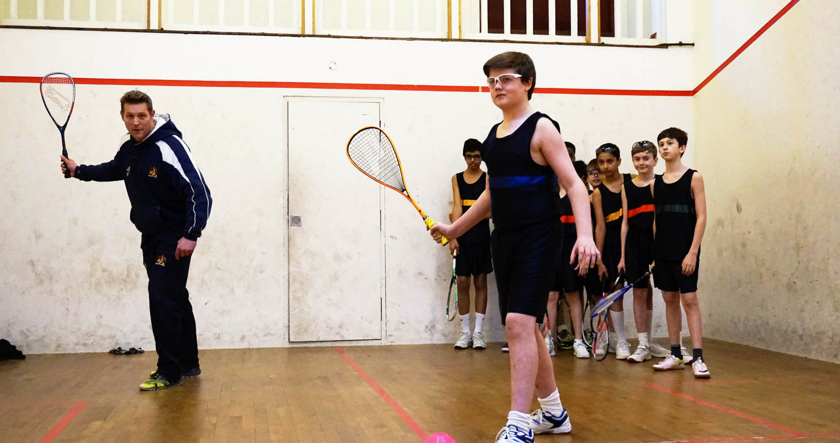 Jonah Barrington student renovates squash courts to inspire Essex youngsters