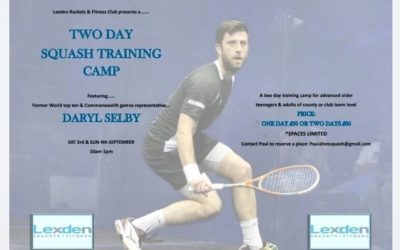 Two-day training camp with Commonwealth Games medallist Daryl Selby