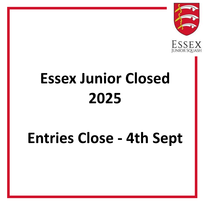 Essex Junior Squash Closed 2025